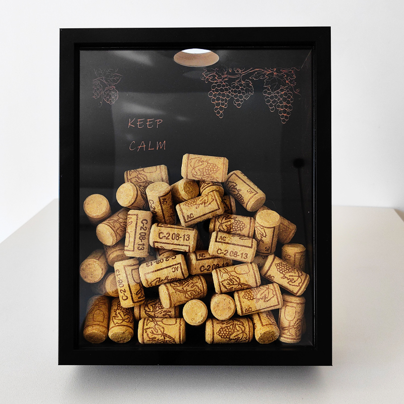 Collectible Vintage Photos - ไวน์แดง Cork กรอบไม้ไวน์ Cork กรอบรูปขวดไวน์ Corks