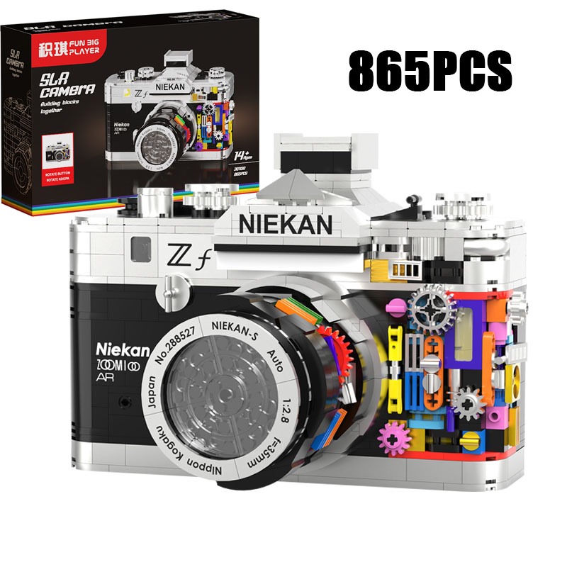 Collectible Vintage Cameras - 865 ชิ้น หรือ 805 ชิ้น ชุดตัวต่อรุ่นกล้องวินเทจ