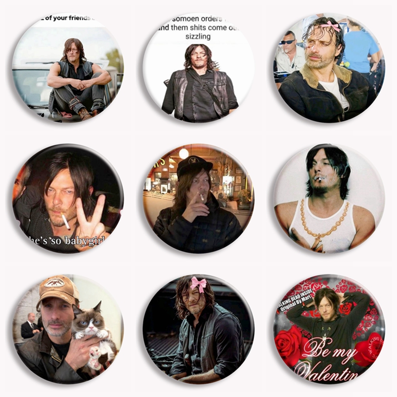 Vintage Collectible Show - Retro Daryl Dixon นุ่มปุ่ม Pin Vintage