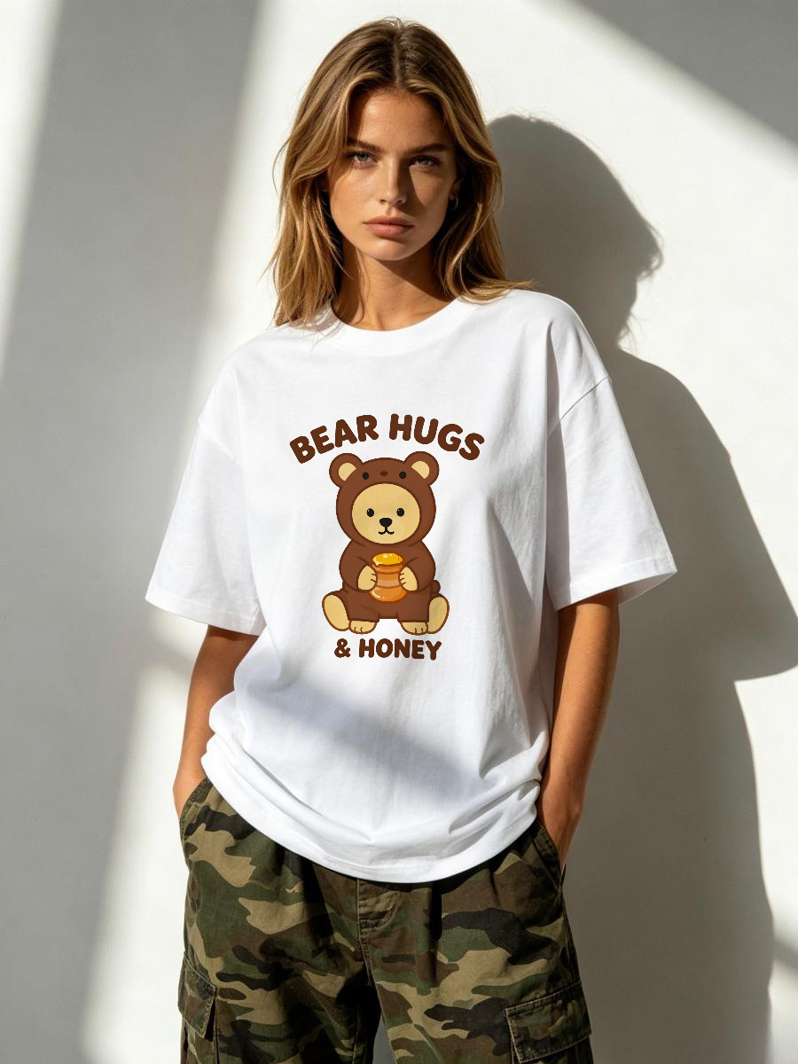Vintage Collectible Show - เสื้อยืดผู้หญิง ผ้าเครป มีเท็กซ์เจอร์ ยับๆ ไม่ต้องรีด เอวเข้ารูป