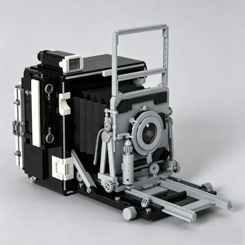 Collectible Vintage Cameras - กล้องถ่ายรูปวินเทจขนาดใหญ่ 1896 ชิ้น รุ่น Moc ตัวต่อแบบกำหนดเอง