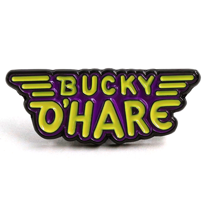 Vintage Collectible Show - เข็มกลัดโลโก้รายการทีวี Bucky O'Hare สไตล์คลาสสิกย้อนยุค เกมยุค 90
