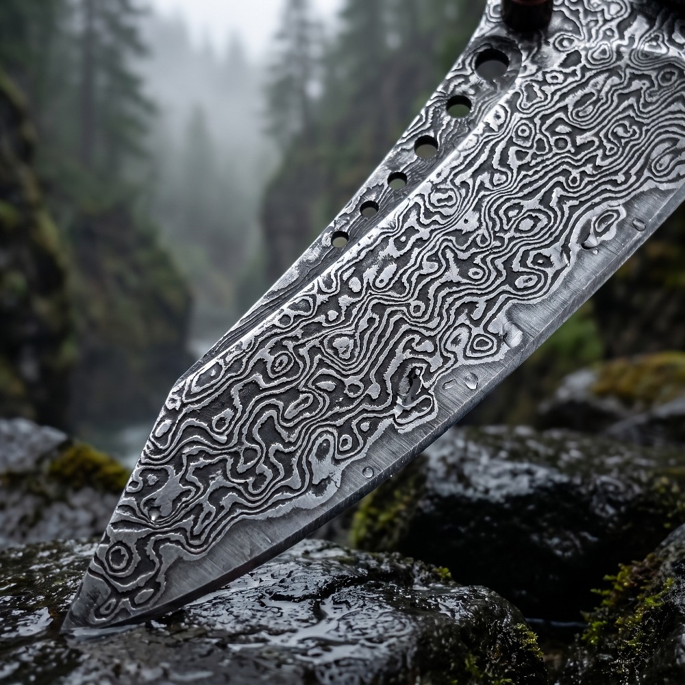 มีดพับลายดามัสกัสความแข็งสูง ม - Vintage Collectible Knife บทวิจารณ์และราคา