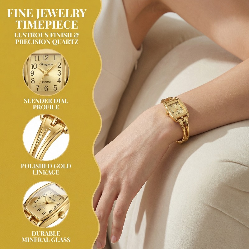 นาฬิกาข้อมือผู้หญิงสุดหรู แฟชั - Vintage Watch Crystal บทวิจารณ์และราคา