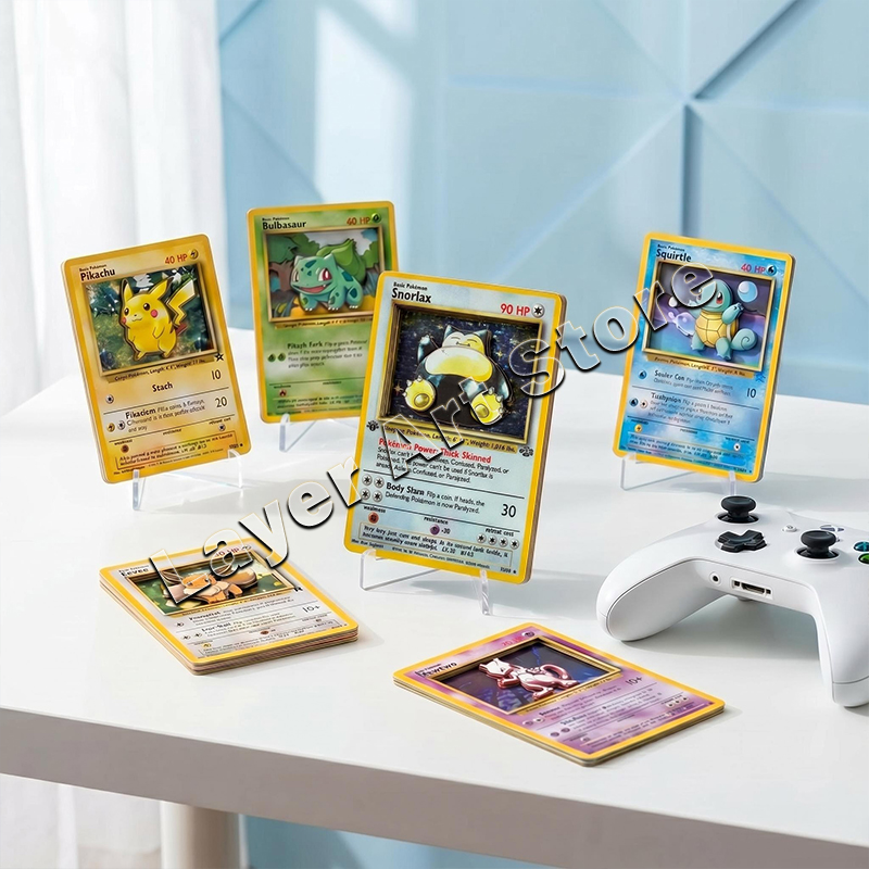 การ์ดโปเกมอน 3 มิติ แบบซ้อนทับ - Vintage Pokemon Collectible บทวิจารณ์และราคา
