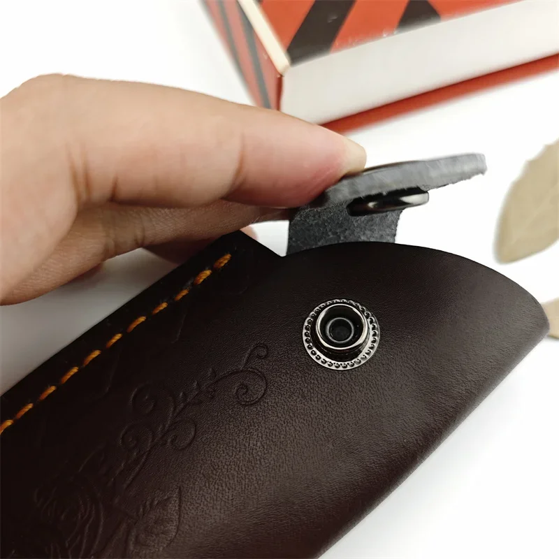 มีดพับพกพาพร้อมปลอกหนังวัวลายด - Vintage Collectible Knife บทวิจารณ์และราคา