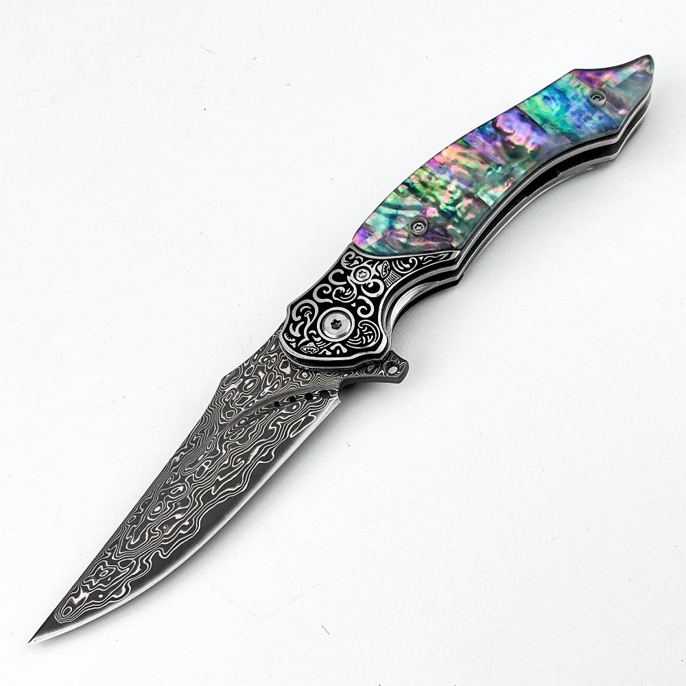 มีดพับลายดามัสกัสแบบวินเทจใหม่ - Vintage Collectible Knife บทวิจารณ์และราคา