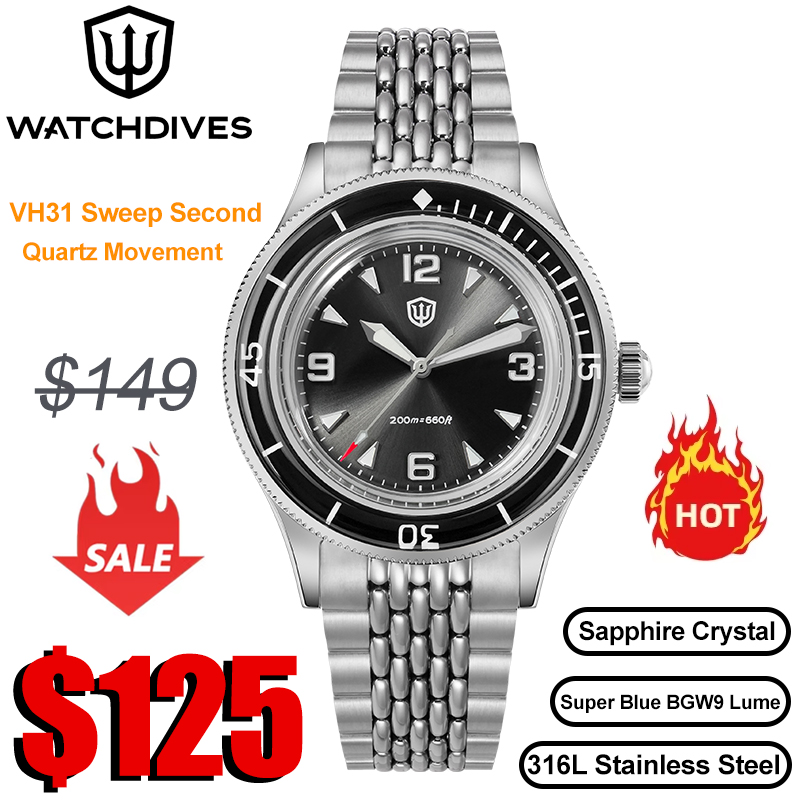 วอทช์ไดวิส WD50Q นาฬิกา VH31 ค - Vintage Watch Collecting บทวิจารณ์และราคา