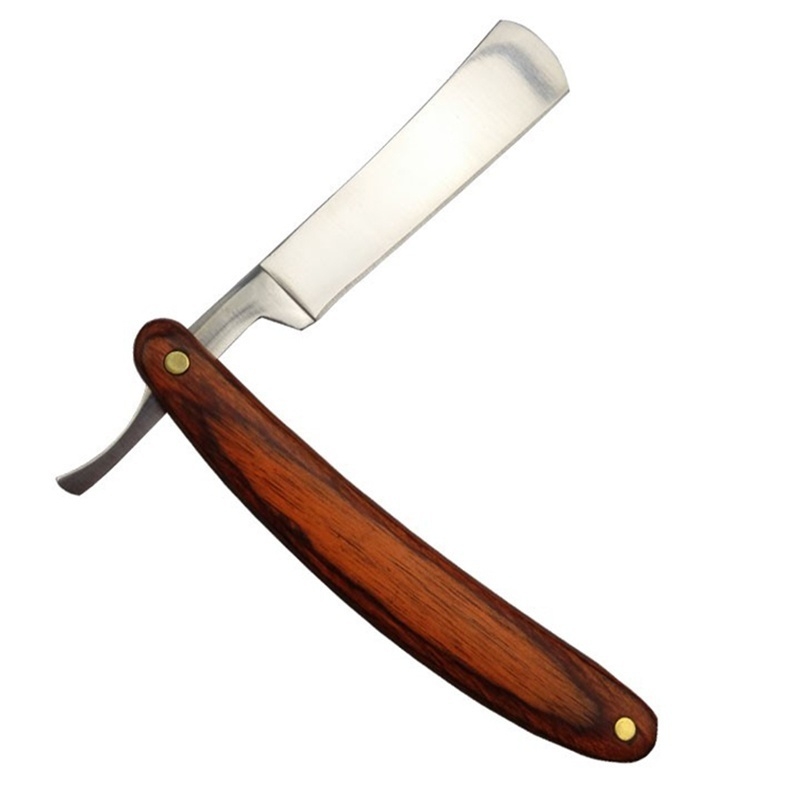 วินเทจไม้จับตรงขอบสแตนเลสตัดผม - Vintage Collectible Knife บทวิจารณ์และราคา