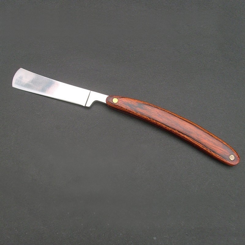 วินเทจไม้จับตรงขอบสแตนเลสตัดผม - Vintage Collectible Knife บทวิจารณ์และราคา